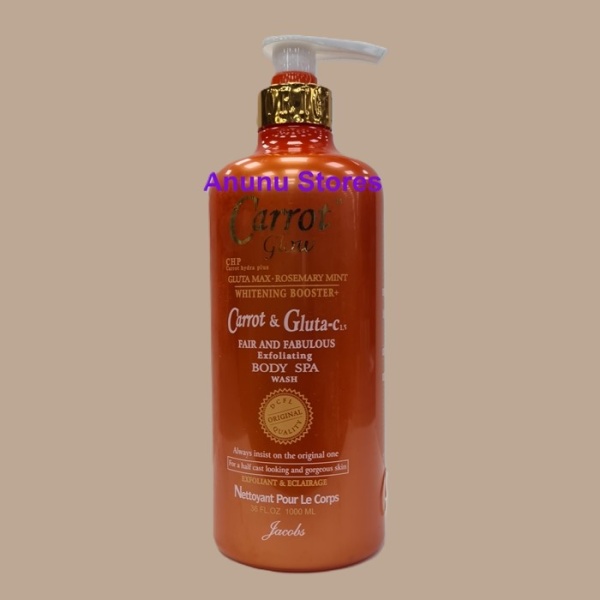 Carrot Glow  Carrot & Gluta C Exfoliating Body Spa Wash 1000ml